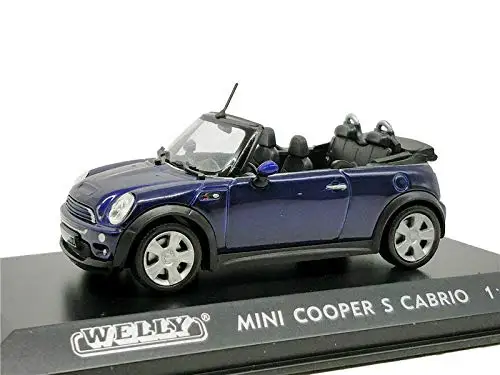 Welly 1:43 Mini Cooper S кабрио литая под давлением модель спортивный гоночный автомобиль синий в коробке