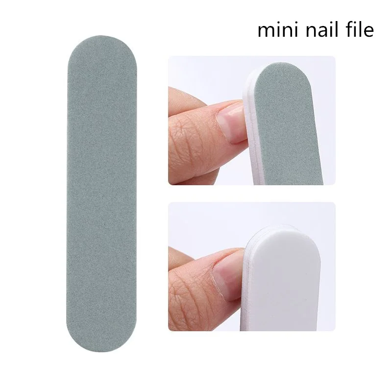 mini nail file Белый лак для ногтей шлифовальный блок для маникюра инструмент для дизайна ногтей - Цвет: mini nail file