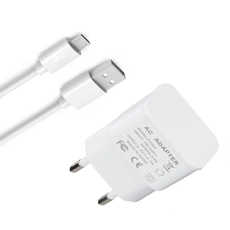 Настенное зарядное устройство с Micro USB кабелем 1 м для Lenovo K320t K3 K4 Note K5 play/Note K6 Note/Power