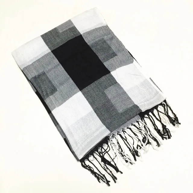 Женский шарф из полиэстера в клетку теплый мягкий классический испанском стиле