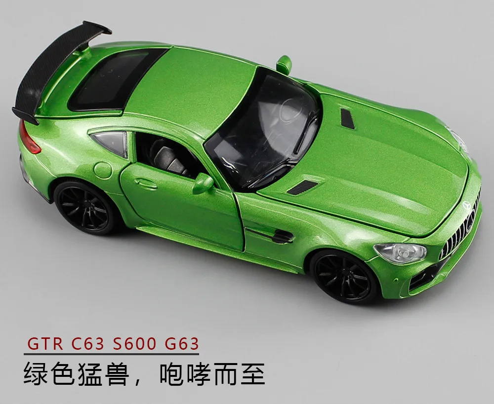 1/32 г. имитация Minicar GTR детская открытая дверь со звуком фотосинтетический Золотой