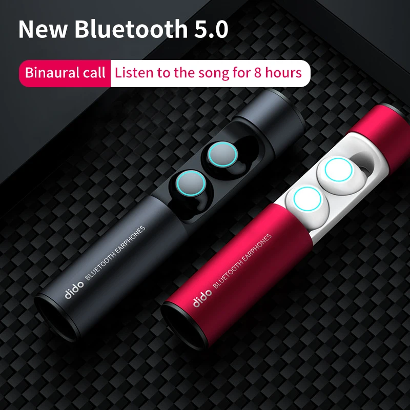 Водонепроницаемый TWS Bluetooth наушники беспроводные с зарядным боксом свободные