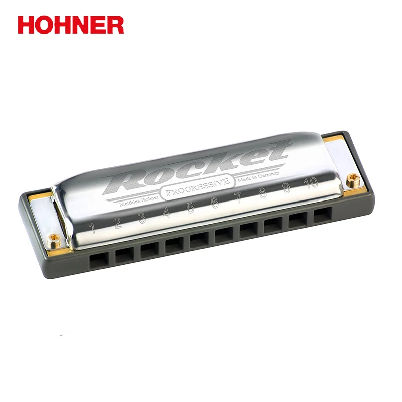 Hohner 10 отверстий ракеты диатонический гармоника полимерная расческа Blues губная