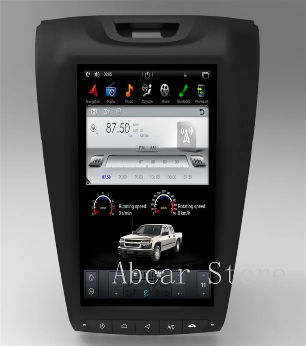 12 1 ''Tesla стиль Android 8 автомобильный dvd плеер gps навигация для Chevrolet S10 S 10 ISUZU D'MAX