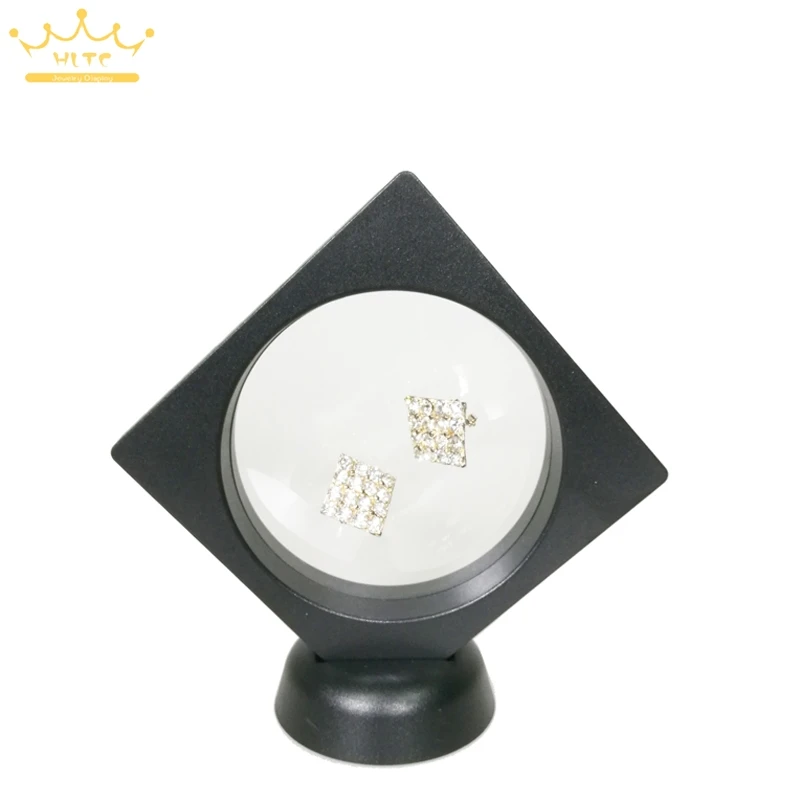 

Newest Arrival PET Multifunctional Jewelry Display Pendant Display Stand Clear Accessories Display PET Box 9*9cm