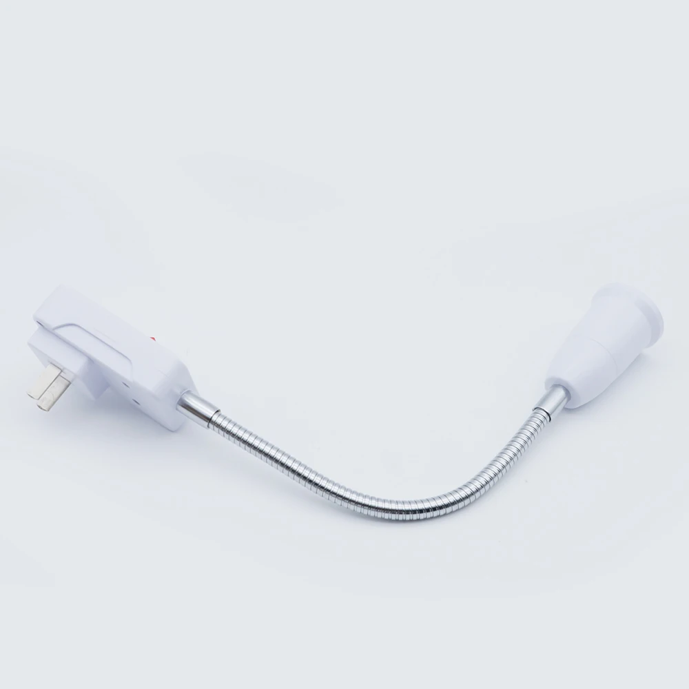 E27 LED Bulb Base Flexible Lamp holder with ON/OFF switch 20CM 30CM Extend Extension Converter Screw Socket EU/US Plug |