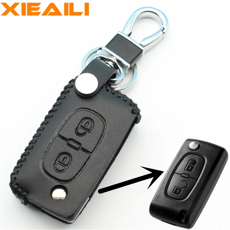 Чехол книжка для Peugeot 207/307/308/407 Citroen C2/C4/C5/Berlingo S62|Футляр автомобильного ключа| |