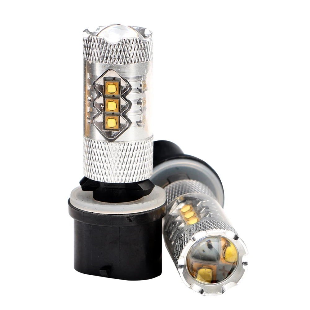 YM E Bright 1 шт. 12 В 24 постоянного тока 880 H15 3535 16 Светодиодный s 80 Вт Авто светильник