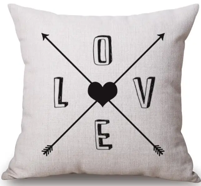 Чехол для подушки из хлопка и льна