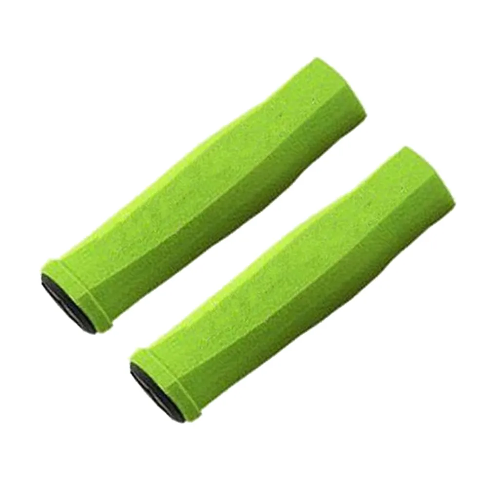 Green 6 цветов, 2 шт., аксессуары для горного велосипеда, руль для гоночного велосипеда, ручка для мотоцикла, поролоновая губка, покрытие, нескользящая Прямая поставка - Цвет: Green
