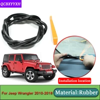 car styling for jeep wrangler 2010 2018 anti noise soundproof dustproof car dashboard windshield sealing strips auto accessories