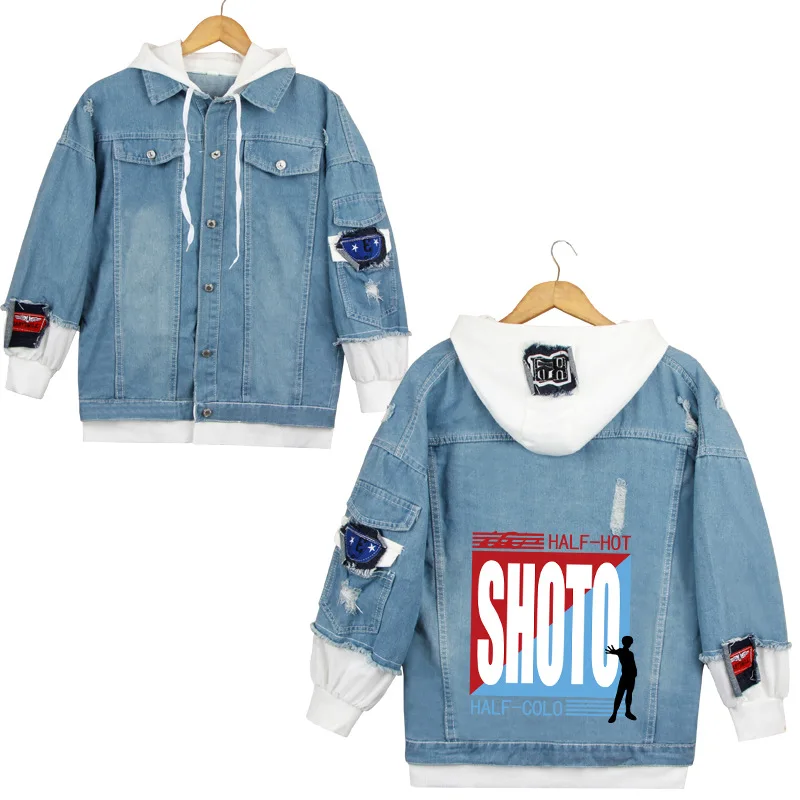 CostumeBuy, пальто для косплея «My Hero Academy Todoroki Shoto Midoriya izku», повседневные Костюмы, джинсовая куртка, толстовка с капюшоном, толстовка унисекс - Цвет: 5