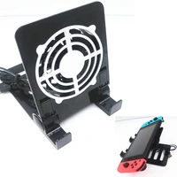 external cooler usb cooling fan for nintend switch playstand desktop stand adjustable angle foldable base bracket for switch ns