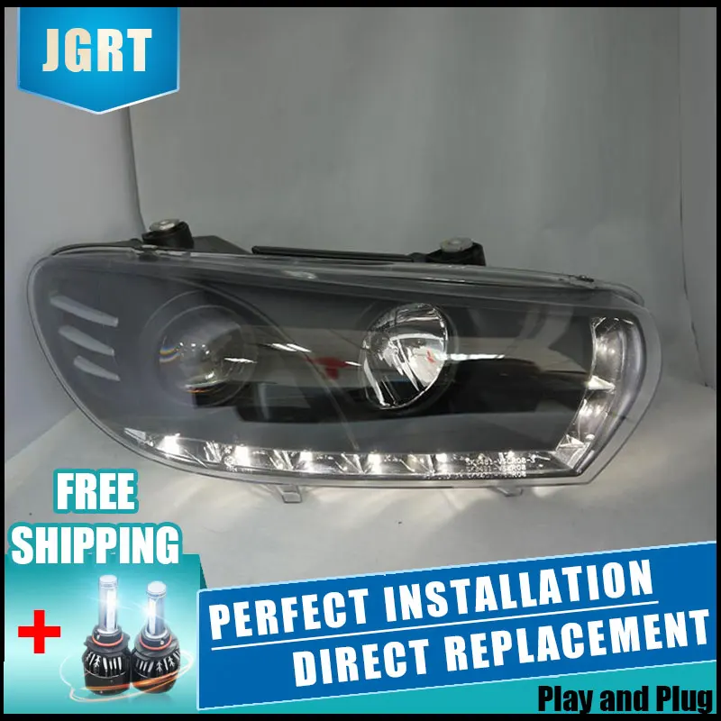 2 шт. светодиодный фары для VW Scirocco 09-15 Автомобильный свет двойной ксеноновые линзы
