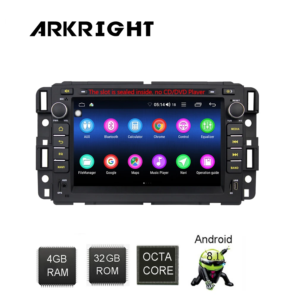 Автомобильная магнитола ARKRIGHT для Chevrolet 7 дюймов 2din 4 + 32 ГБ Android 8 1 GPS
