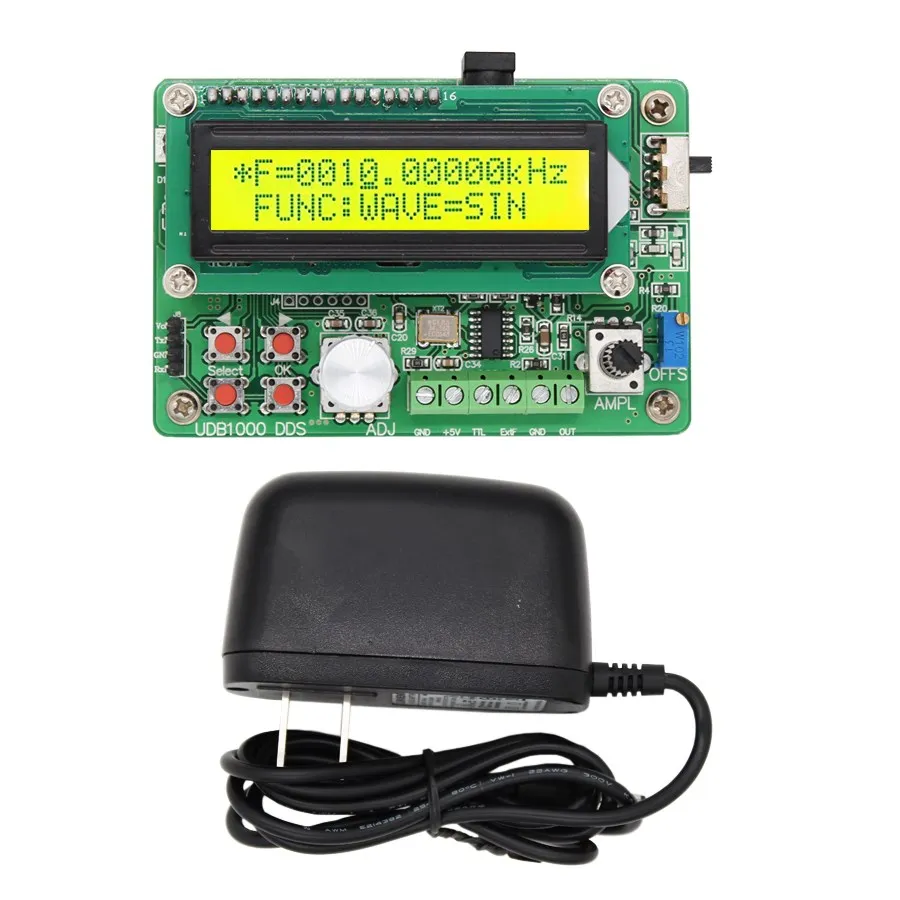 

UDB1000S 2MHz Signal Source Module DDS Function Signal Generator Frequency Sweep Counter 60MHZ Frequency Meter