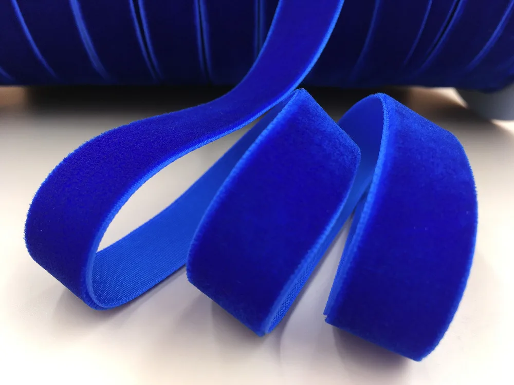 

10yard/lot 5/8" 15mm Royal Blue Single Face Velvet Ribbon,non Elastic Velour Webbing Headband Hair Band Accessories