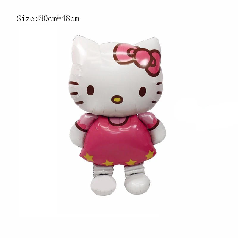 Размер 80*48 Hello Kitty Cat Фольга шар мультфильм Свадьба День Рождения украшения