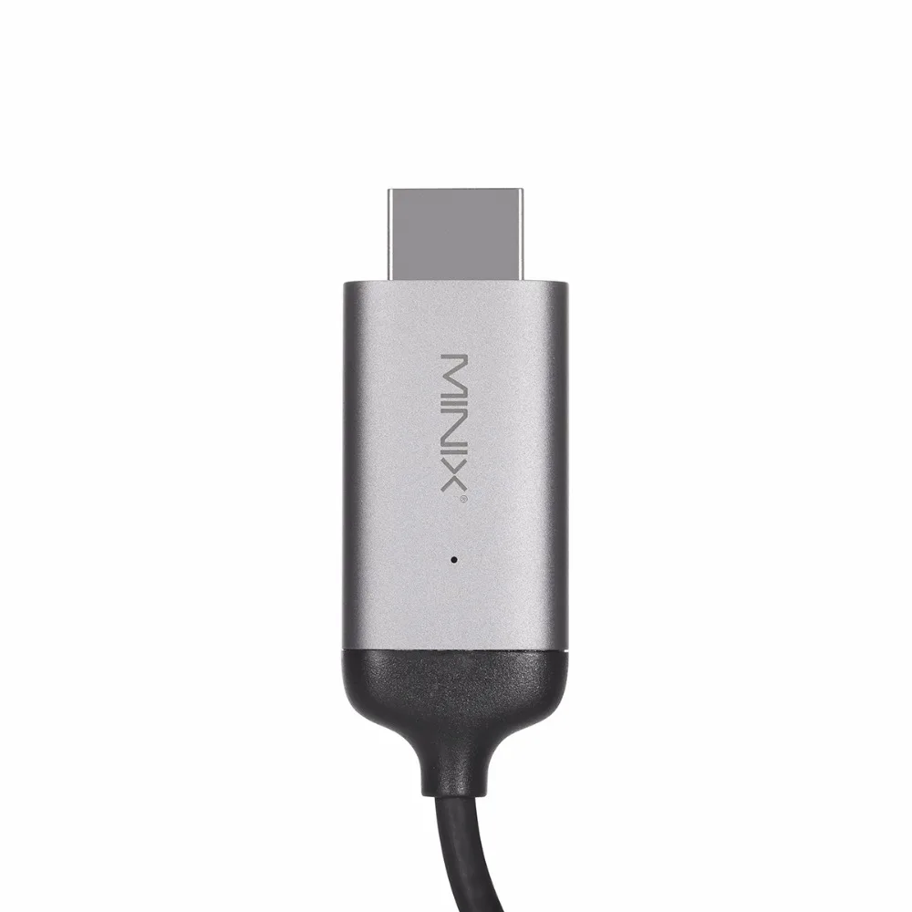 Кабель HDMI MINIX NEO C 4K to @ 60Hz 180 см Поддержка Windows Mac и Chrome OS совместимый с 720p HD Full 1080p|usb-c