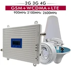 Трехдиапазонный усилитель сигнала 2G 3G 4G сеть GSM 900 + UMTSWCDMA 2100 + FDD LTE 2600  900 2100 2600