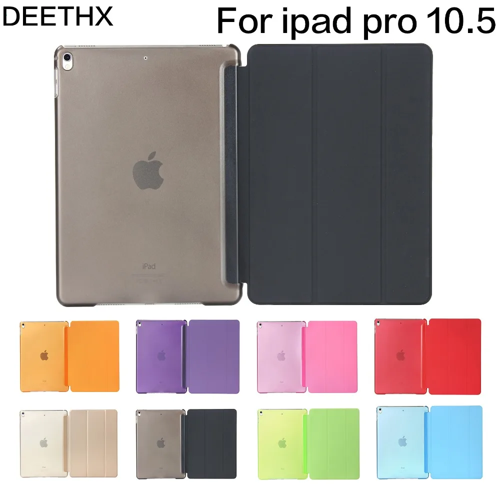 

Умный чехол DEETHX для Apple ipad pro, 10,5 дюйма, модель A1701, A1709, цветной, из искусственной кожи, ультратонкий, с магнитом, с функцией пробуждения, выпуск...