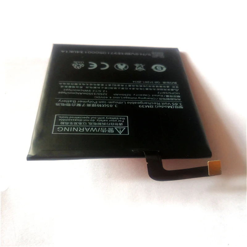 Новый BM39 настоящий 3350mAh аккумулятор для сотового телефона xiaomi mi 6 с инструментами