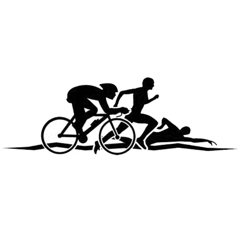 

Creative Personality Triathlon Funny Body Sticker 15.5x5.3cm