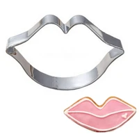 hot sexy lip kiss cookie tools cake stencil kitchen cupcake decoration template mold cookie coffee stencil mold baking fondant