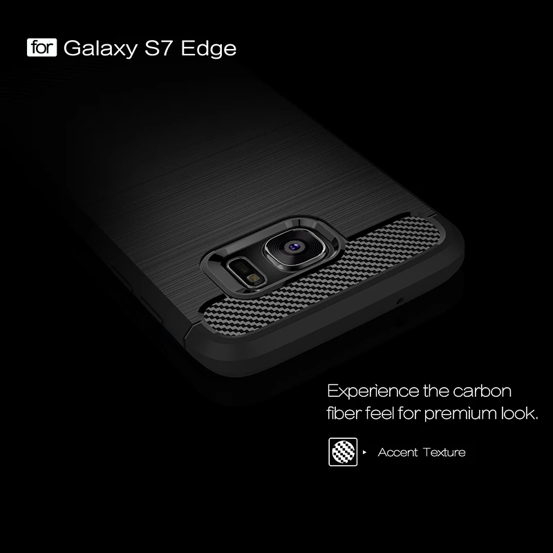 Матовый чехол из углеродного волокна и ТПУ для телефона Samsung Galaxy S6 S7 Edge S8 S9 Plus Note 8 9