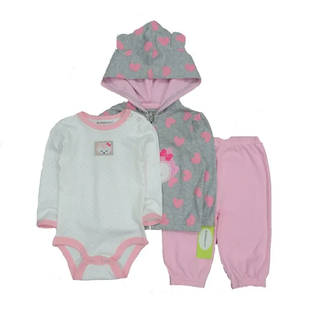 Для маленьких мальчиков одежда Костюмы комплект детской одежды; Roupa de bebe пальто боди; штаны хлопок с длинным рукавом Одежда для новорожденных девочек платье для девочки боди детская одежда одежда для новорожденных - Цвет: CSL3075