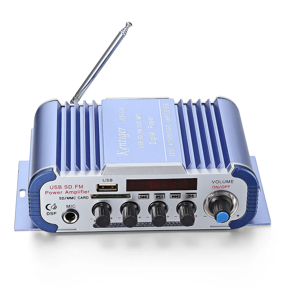 Kentiger HY-604 HiFi 4 канала стерео аудио удаленного Управление усилитель фильтрации и