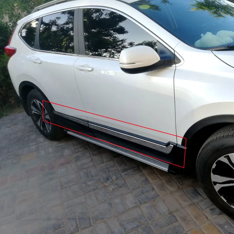 Для HONDA CRV корпус боковой двери автомобиля из нержавеющей стали и передняя противотуманная фара рельефная Накладка для отделки украшения CR-V