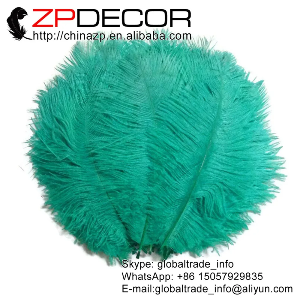 

ZPDECOR 100 шт./лот 20-25 см (8-10 дюймов) ручной выбор лучшее качество Аква Зеленый опт страусиные перья (оптом) для украшения
