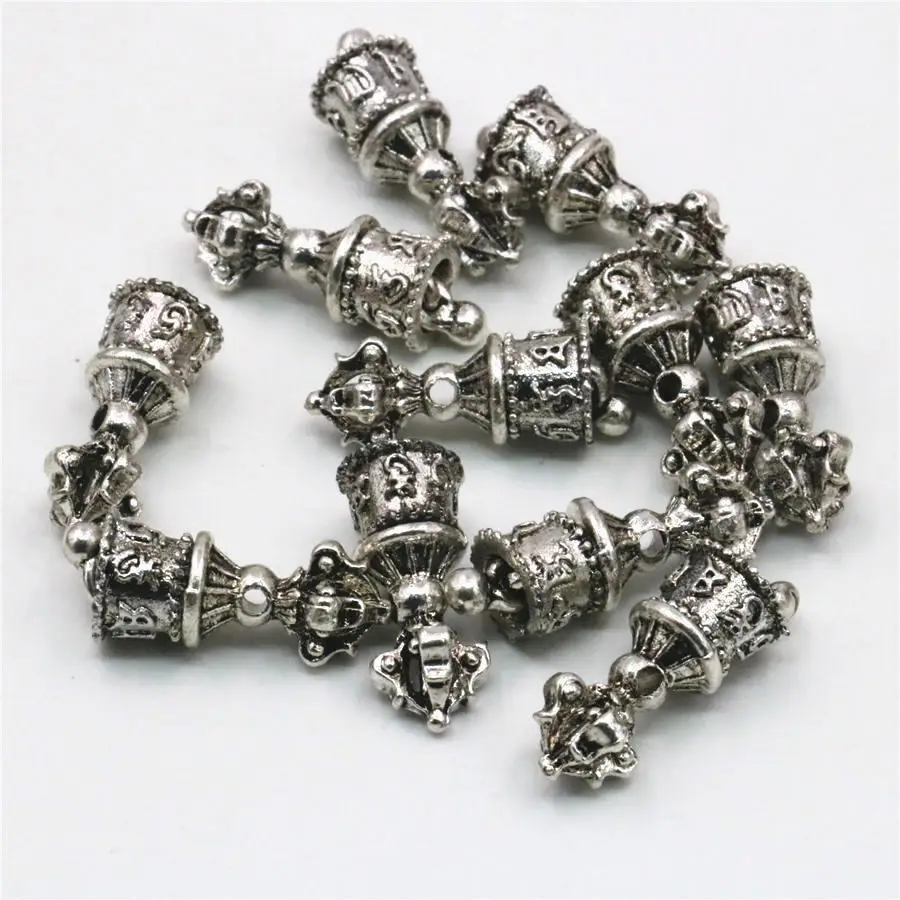 10 шт. резные медные бусинки-колокольчики в стиле сделай сам Найти удачу