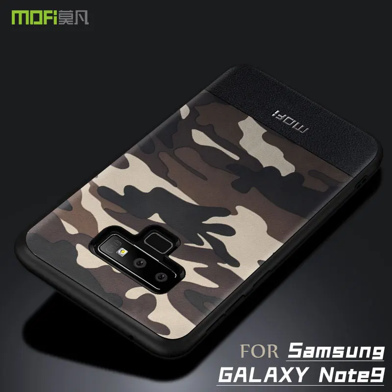 Чехол для samsung Galaxy Note 9, MOFI Galaxy Note 9, чехол на заднюю панель для samsung Note 9, силиконовый край, полное покрытие, тканевый чехол