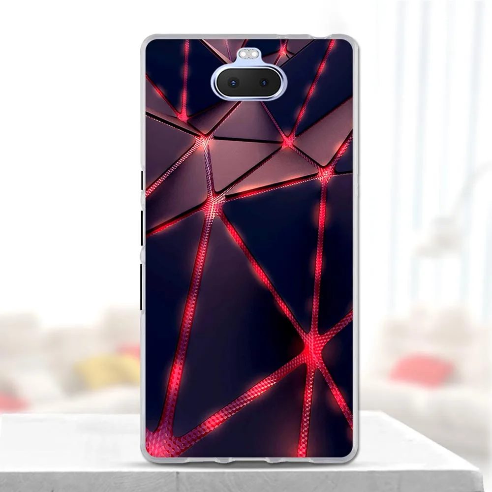 Чехол для Sony Xperia 10 Plus мягкий силиконовый 3d милый чехол чехлы | Мобильные телефоны