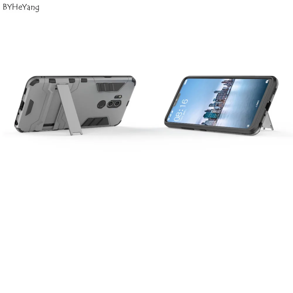 Чехол byheyang для LG G7 ThinQ прочный ударопрочный чехол Прочный Гибридный Robot Armor