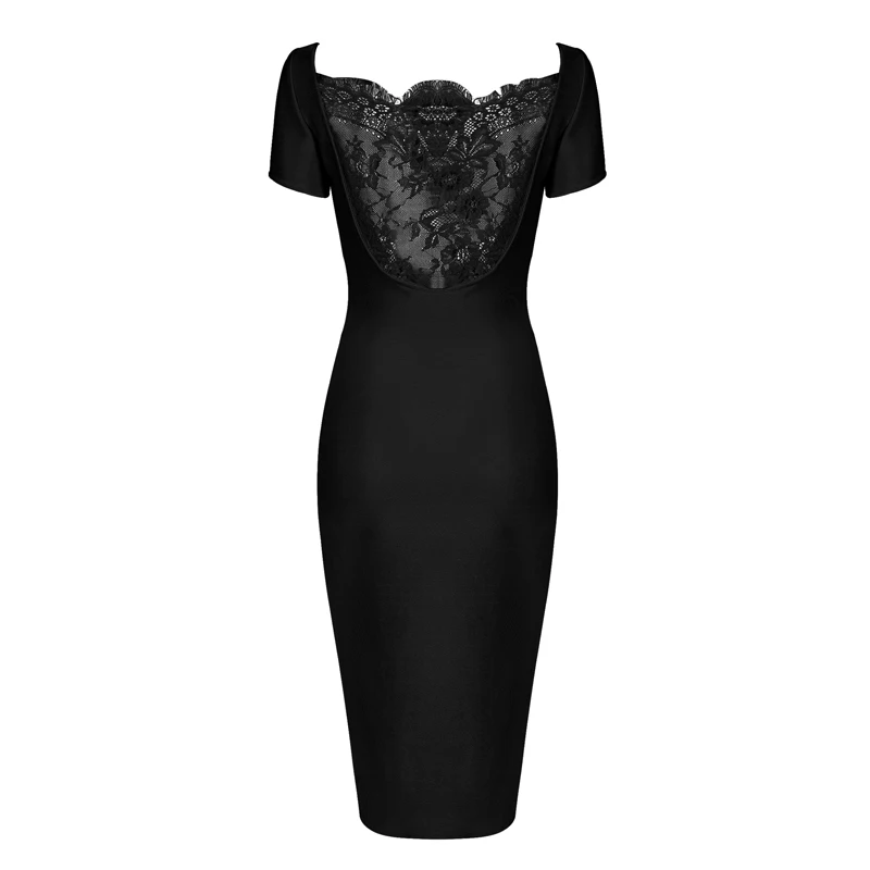 INDRESSME сексуальное однотонное платье до колена с вырезом лодочкой модное