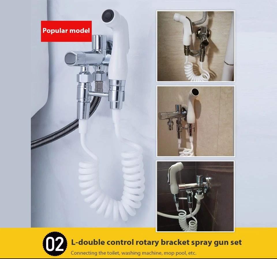 Handheld Toilet bidet sprayer set Kit Hand Bidet faucet for Bathroom hand sprayer shower head self cleaning