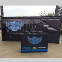 20ft pop up display trade show booth stand backdrop wall with custom printing