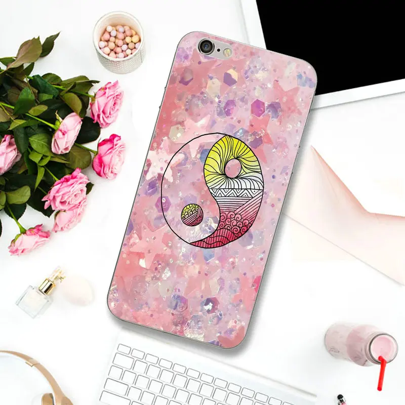 Soft TPU Transparent Silicone Mobile Phone Cases Cute Pink Girly Hipster for iPhone X XR XS Max 7 6 6s 8 Plus 4 4S 5 5S SE 5C | Мобильные