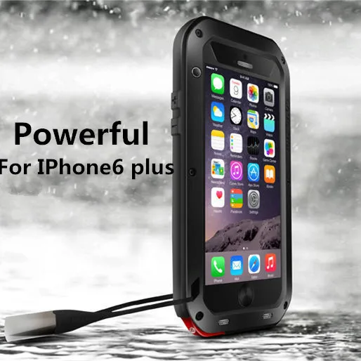

Love Mei Waterproof Shockproof Rugged Tempered Glass Metal Aluminum Case for iPhone 6 6s 7 8 plus Xs Max 11 12 13 Pro Max Mini