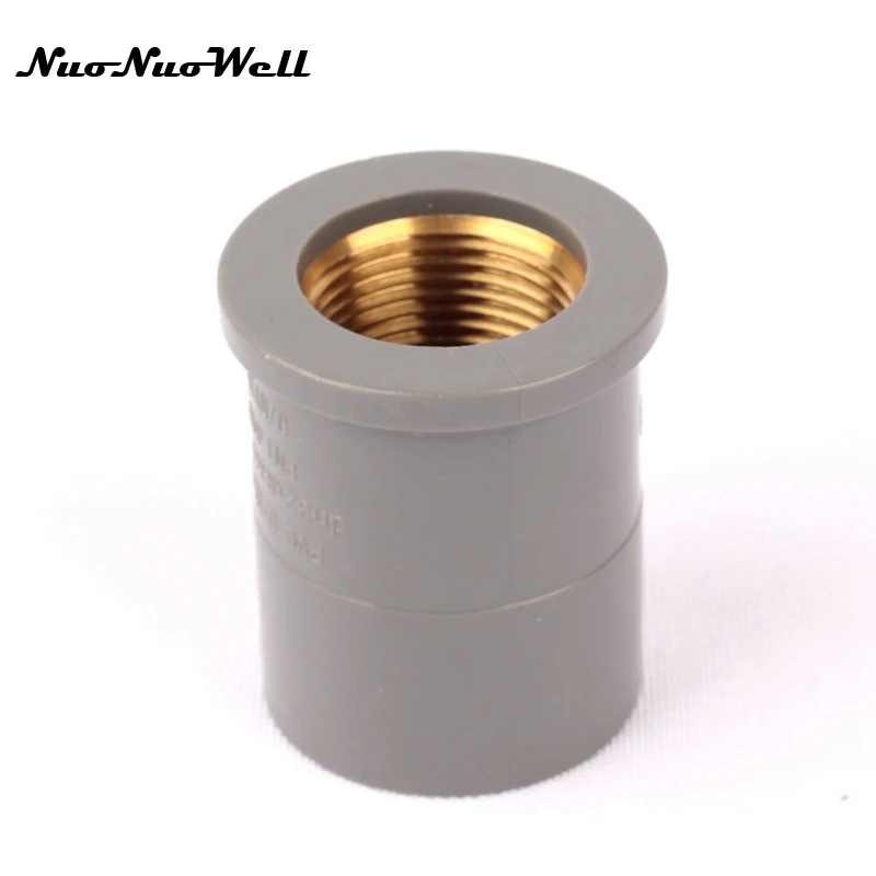 

1pcs NuoNuoWell PVC 3/4"-32mm Hose Brass Female Connector for Garden Micro Drip Irrigation Watering Aquarium Water Tank Parts