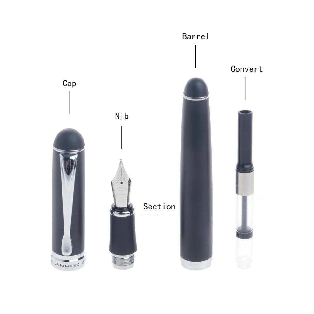 JINHAO X750 Средний перьевой авторучки мелкого цвета, инструмент для письма, подарок студенту