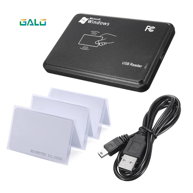 RFID считыватель для контроля доступа 125 кГц черный USB датчик приближения Смарт rfid id