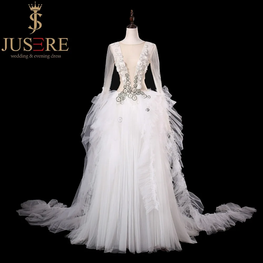 Рисунок 2 - Женское свадебное платье со шлейфом JUSERE