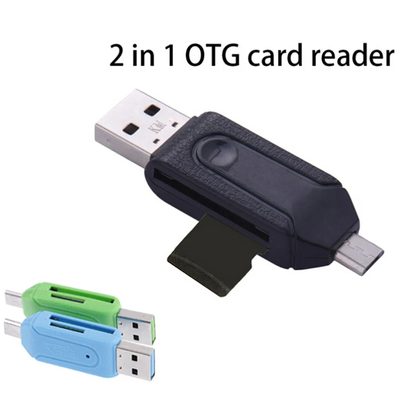 Многофункциональный 2 в 1 OTG кардридер Micro USB TF/SD телефонные удлинители головки
