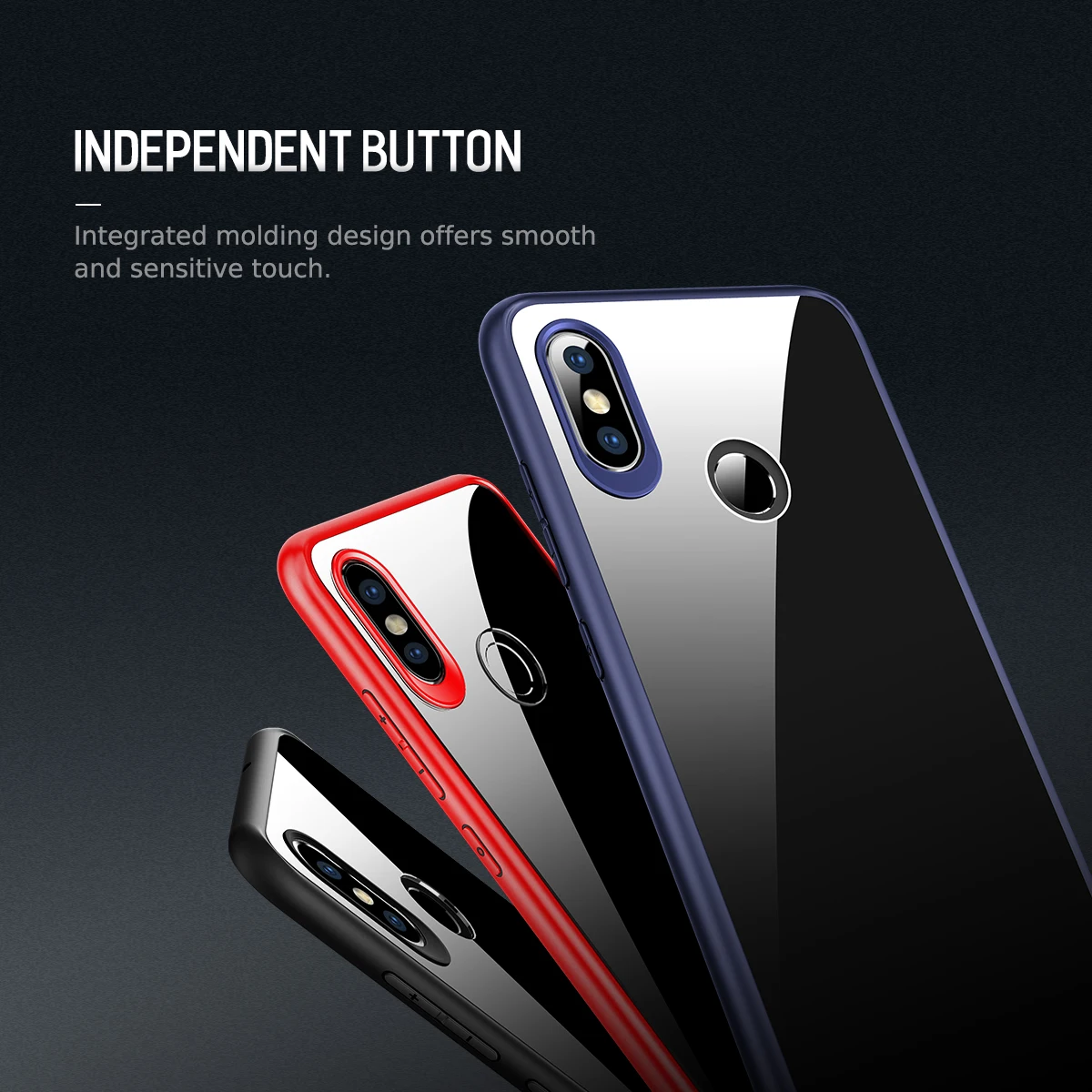 Тонкий чехол ROCK для Xiaomi Mi 8, мягкий чехол из ТПУ+ жесткого поликарбоната, сверхпрочный защитный силиконовый чехол для Xiaomi Mi 8