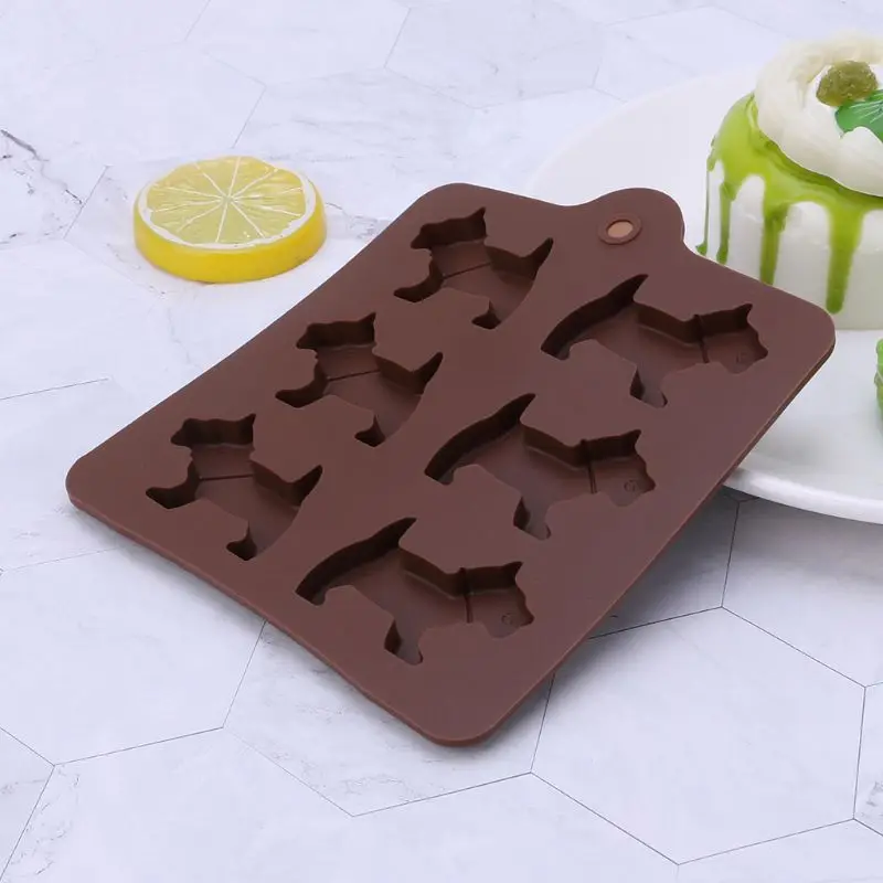 Силиконовая 6 Dog DIY Форма для украшения торта конфетное печенье шоколадная форма