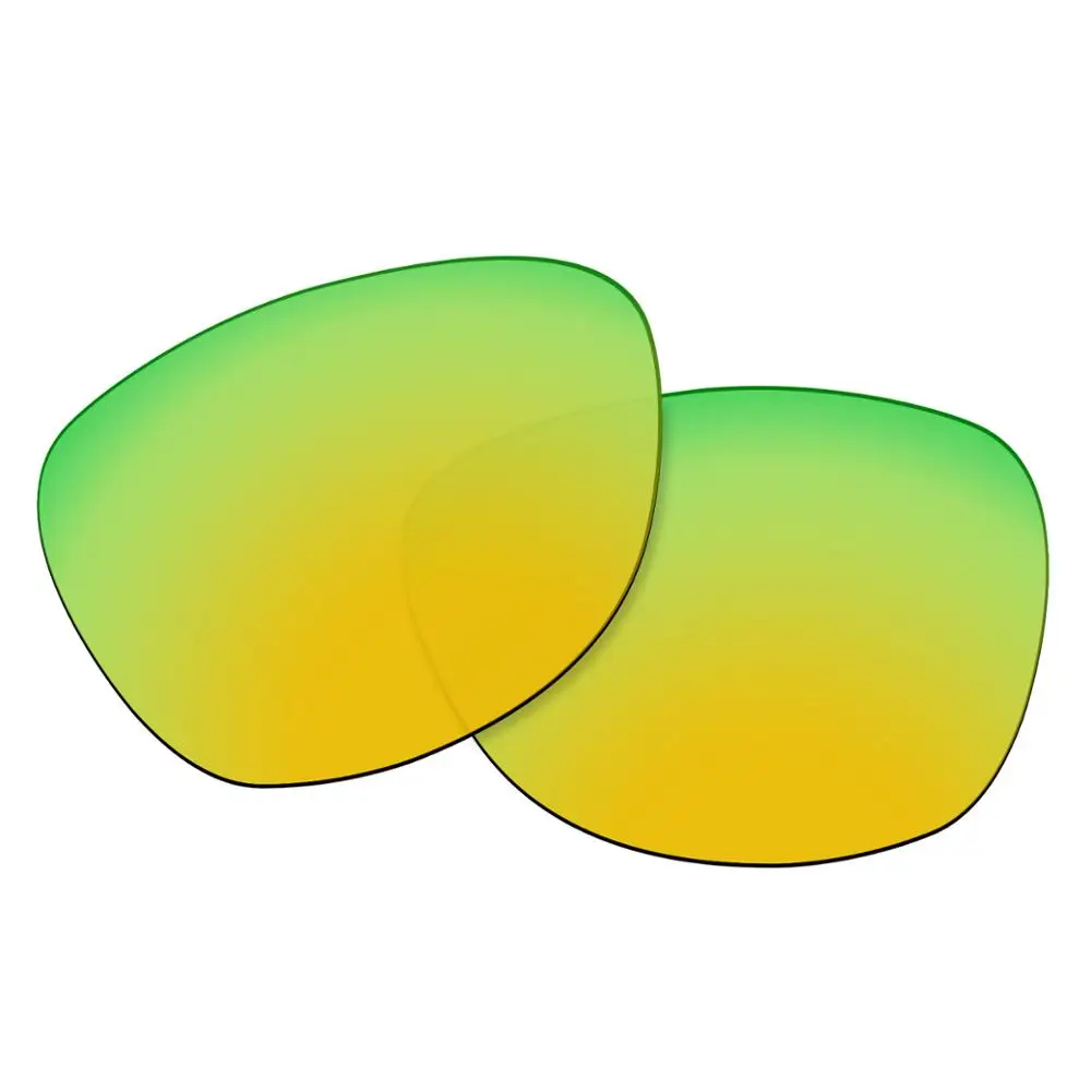 OOWLIT поляризованные Сменные линзы 24 каратного золота зеркальные для Oakley Frogskins